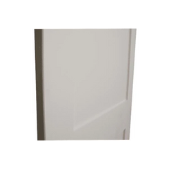 30 in x 96 in White Shaker 2-Panel Solid Core Primed MDF Interior Door Slab