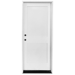2/8x6/8 Primed 2 Panel Fire Rated Exterior Prehung Door