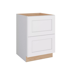 Modernform Cabinet White Shaker 24" W X 34 1/2" H X 24" D  2 Drawer Base Cabinet