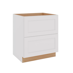 Modernform Cabinet White Shaker 30" W X 34 1/2" H X 24" D  2 Drawer Base Cabinet