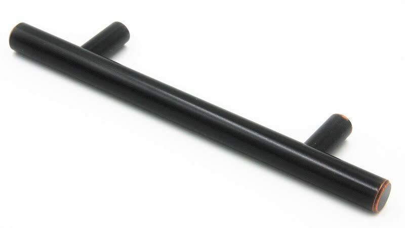 3-3/4 in Round Cabinet Pull in Oil Rubbed Bronze