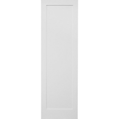 30 in. x 6ft 8in. White Shaker 1-Panel Solid Core Primed MDF Interior Door Slab