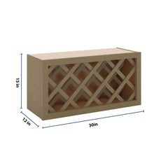 J&K Hazel H8 Wine Rack - 30" W x 15" H x 12" D