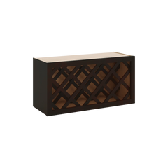 J&K Espresso K8 Wine Rack - 30" W x 15" H x 12" D