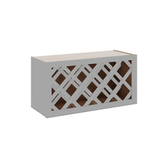 J&K Castle Grey S5 Wine Rack - 30" W x 15" H x 12" D