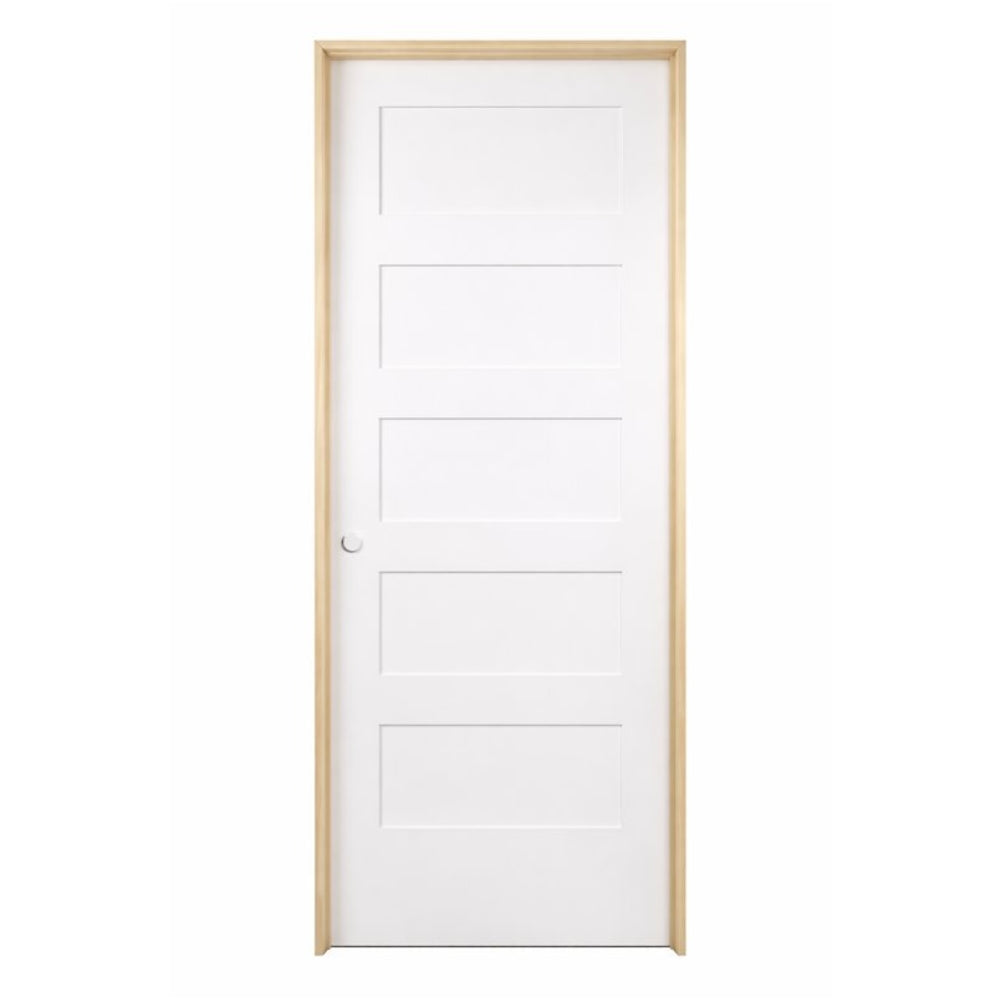 30inx80inShaker5-PanelSolidCorePrimedMDFPrehungInteriorDoor