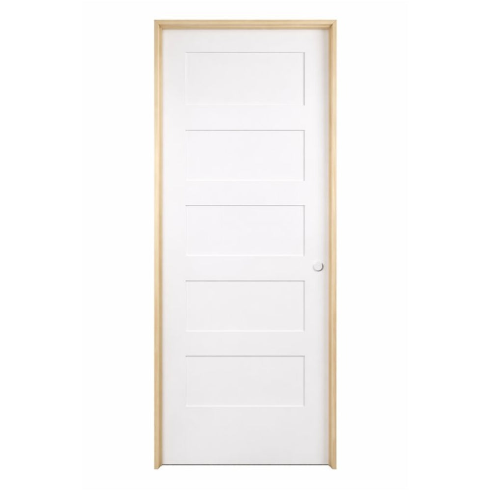 30inx80inShaker5-PanelSolidCorePrimedMDFPrehungInteriorDoor