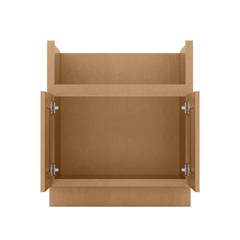 30’’W Farmhouse Sink Base Cabinet Shaker Toffee - Kitchen Cabinets