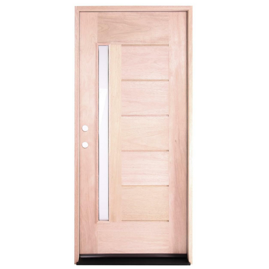 3/0x6/8 Exterior Mahogany Door One Line Glass