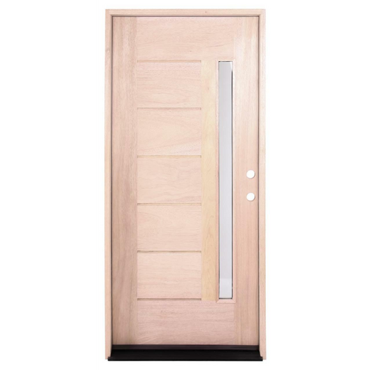3/0x6/8 Exterior Mahogany Door One Line Glass