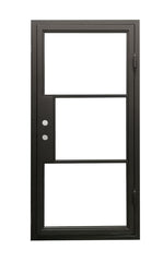 32 in x 80 in Single Exterior Wrought Iron Door