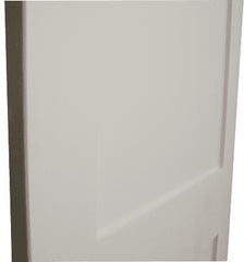 32 in x 96 in White Shaker 2-Panel Solid Core Primed MDF Interior Door Slab