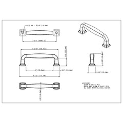 Fontana 96 mm Center-to-Center Bar Pull