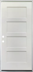  36 in. x 79 in. 4 Panel Primed 20 Min. Fire-Rated House-to-Garage Single Prehung Interior Door