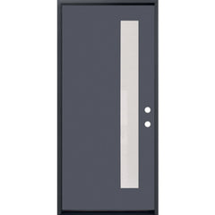1-LITE OFFSITE, ACID ETCH FIBERGLASS DOOR PAINTED GREY - AAADistributor.com
