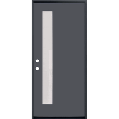 1-LITE OFFSITE, ACID ETCH FIBERGLASS DOOR PAINTED GREY - AAADistributor.com