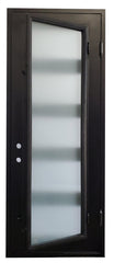 36 in x 96 in 5 Lite Wrought Iron Exterior Door