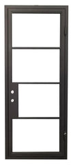 36 in x 96 in Single Exterior Wrought Iron Door