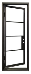 36 in x 96 in Single Exterior Wrought Iron Door