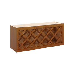 J&K Mocha Glazed K10 Wine Rack - 36" W x 15" H x 12" D