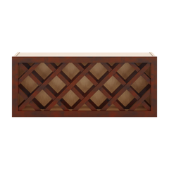 J&K Mahogany J5 Wine Rack - 36" W x 15" H x 12" D