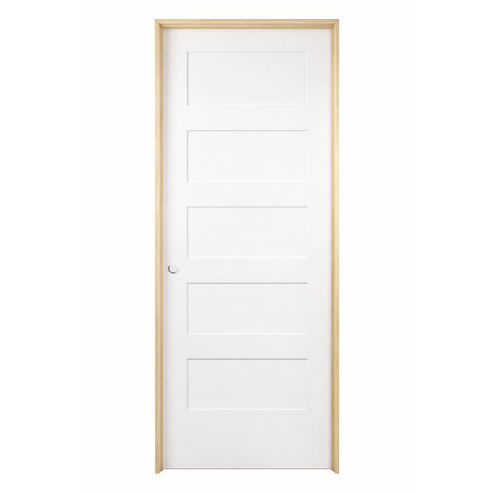 36inx80inShaker5-PanelSolidCorePrimedMDFPrehungInteriorDoor