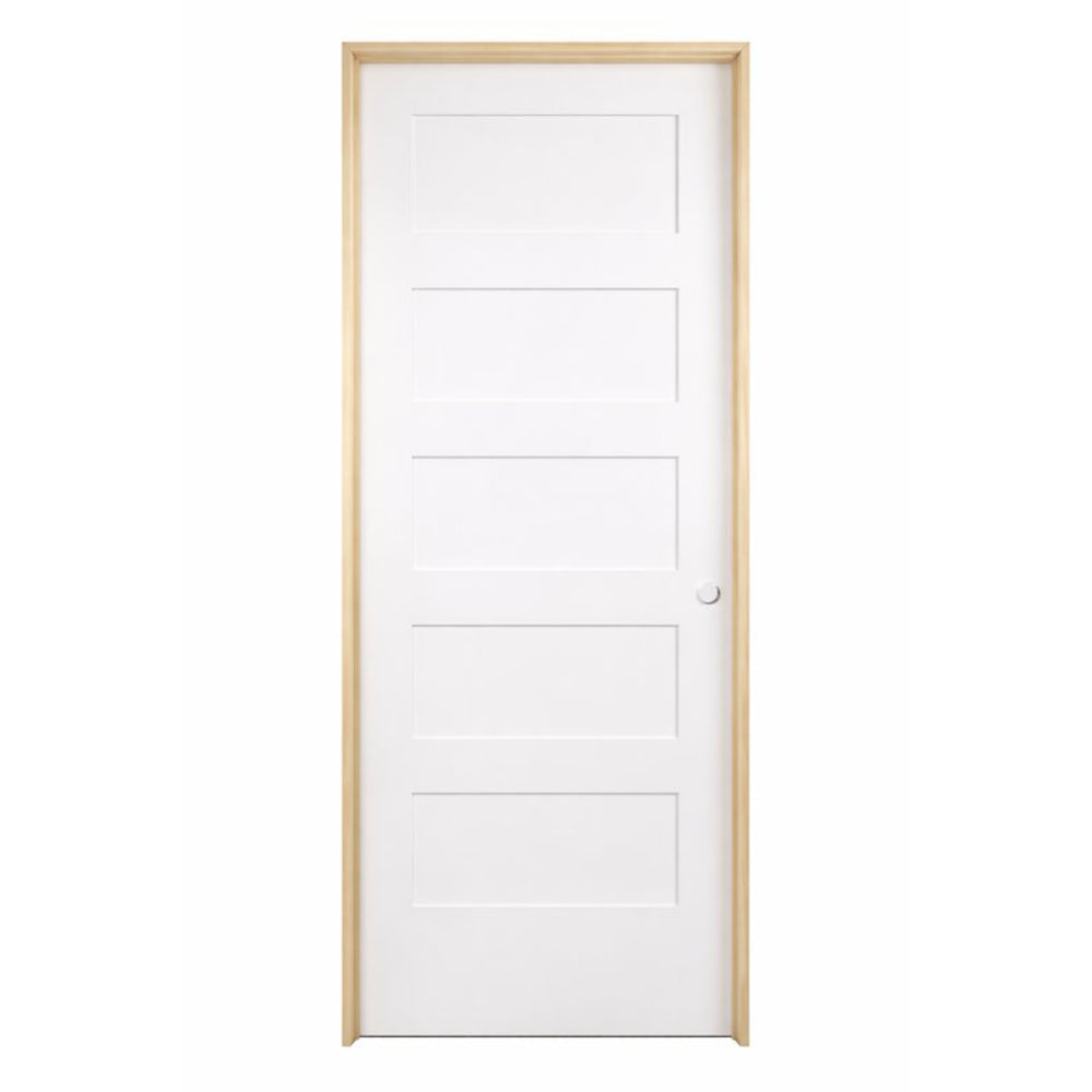 36inx80inShaker5-PanelSolidCorePrimedMDFPrehungInteriorDoor_1