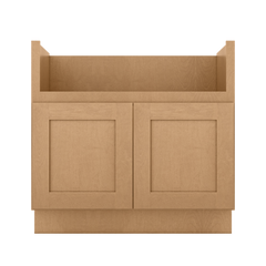 36’’W Farmhouse Sink Base Cabinet - Shaker Toffee - Kitchen Cabinets