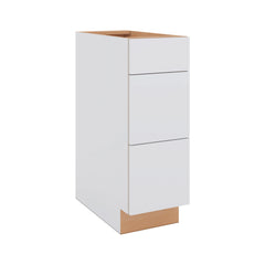 Modernform Cabinet Matte White 12" W X 34 1/2" H X 24" D  3 Drawer Base Cabinet