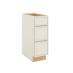Modernform Cabinet Slim Dove White 12" W X 34 1/2" H X 24" D  3 Drawer Base Cabinet