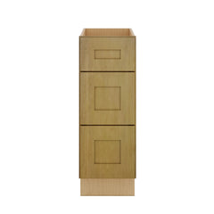 Modernform Cabinet Natural Shaker 12" W X 34 1/2" H X 24" D  3 Drawer Base Cabinet