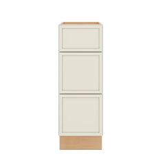 Modernform Cabinet Slim Dove White 12" W X 34 1/2" H X 24" D  3 Drawer Base Cabinet
