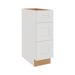 Modernform Cabinet White Shaker 12" W X 34 1/2" H X 24" D  3 Drawer Base Cabinet