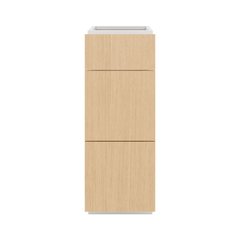 Modernform Cabinet Natural Oak 12" W X 34 1/2" H X 24" D  3 Drawer Base Cabinet