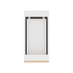 Modernform Cabinet Natural Oak 12" W X 34 1/2" H X 24" D  3 Drawer Base Cabinet