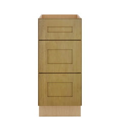 Modernform Cabinet Natural Shaker 15" W X 34 1/2" H X 24" D  3 Drawer Base Cabinet