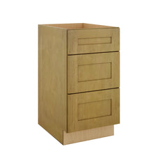Modernform Cabinet Natural Shaker 18" W X 34 1/2" H X 24" D  3 Drawer Base Cabinet