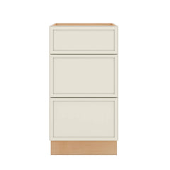 Modernform Cabinet Slim Dove White 18" W X 34 1/2" H X 24" D  3 Drawer Base Cabinet