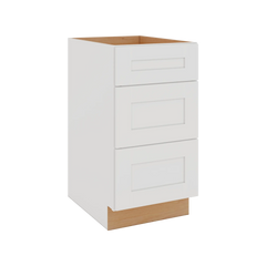 Modernform Cabinet White Shaker 18" W X 34 1/2" H X 24" D  3 Drawer Base Cabinet