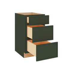 Modernform Cabinet Slim Sage Green 18" W X 34 1/2" H X 24" D  3 Drawer Base Cabinet