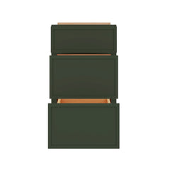 Modernform Cabinet Slim Sage Green 18" W X 34 1/2" H X 24" D  3 Drawer Base Cabinet