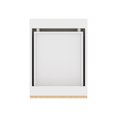 Modernform Cabinet Natural Oak 18" W X 34 1/2" H X 24" D  3 Drawer Base Cabinet