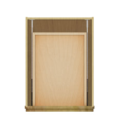 Modernform Cabinet Natural Shaker 18" W X 34 1/2" H X 24" D  3 Drawer Base Cabinet