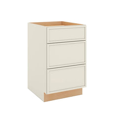 Modernform Cabinet Slim Dove White 21" W X 34 1/2" H X 24" D  3 Drawer Base Cabinet