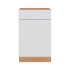 Modernform Cabinet Matte White 21" W X 34 1/2" H X 24" D  3 Drawer Base Cabinet