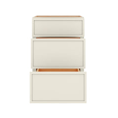 Modernform Cabinet Slim Dove White 21" W X 34 1/2" H X 24" D  3 Drawer Base Cabinet