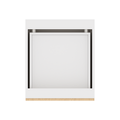 Modernform Cabinet Natural Oak 21" W X 34 1/2" H X 24" D  3 Drawer Base Cabinet