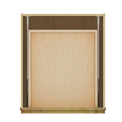 Modernform Cabinet Natural Shaker 21" W X 34 1/2" H X 24" D  3 Drawer Base Cabinet