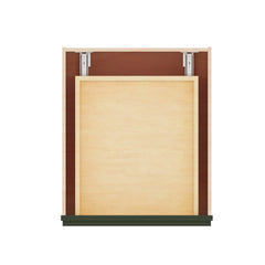 Modernform Cabinet Slim Sage Green 21" W X 34 1/2" H X 24" D  3 Drawer Base Cabinet