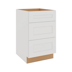 Modernform Cabinet White Shaker 21" W X 34 1/2" H X 24" D  3 Drawer Base Cabinet